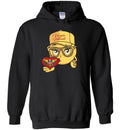 VIRGIN ISLANDS SMILING EMOJI QUEENS HOODIE GOLD