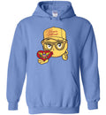 VIRGIN ISLANDS SMILING EMOJI QUEENS HOODIE GOLD