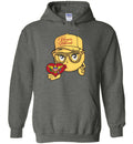 VIRGIN ISLANDS SMILING EMOJI QUEENS HOODIE GOLD