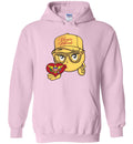 VIRGIN ISLANDS SMILING EMOJI QUEENS HOODIE GOLD