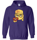 VIRGIN ISLANDS SMILING EMOJI QUEENS HOODIE GOLD
