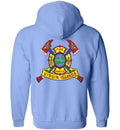 VIRGIN ISLANDS FIREFIGHTER  ZIPPER SWEATER