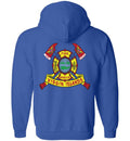 VIRGIN ISLANDS FIREFIGHTER  ZIPPER SWEATER
