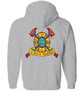 VIRGIN ISLANDS FIREFIGHTER  ZIPPER SWEATER