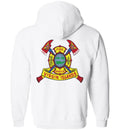VIRGIN ISLANDS FIREFIGHTER  ZIPPER SWEATER