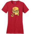 VIRGIN ISLANDS SMILING EMOJI QUEEN TEE GOLD